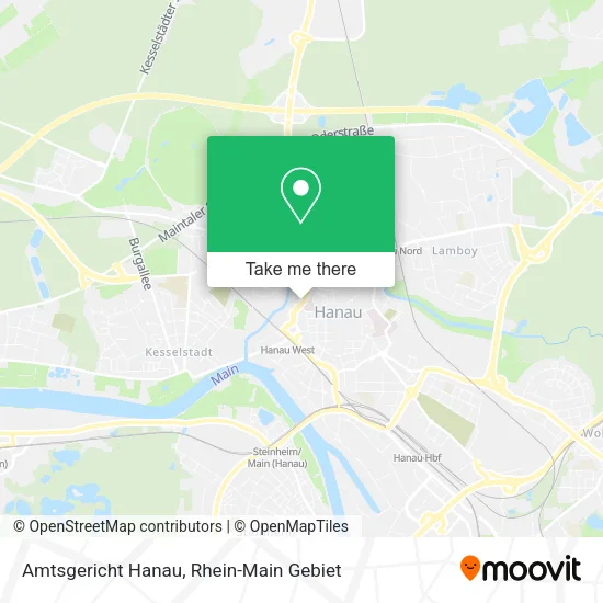Карта Amtsgericht Hanau