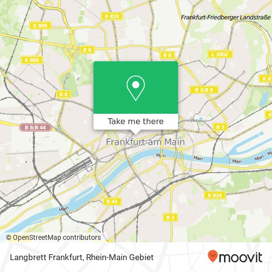 Langbrett Frankfurt map