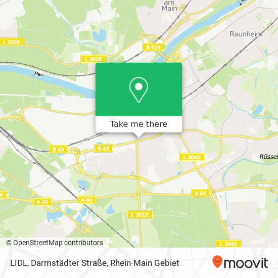 LIDL, Darmstädter Straße map