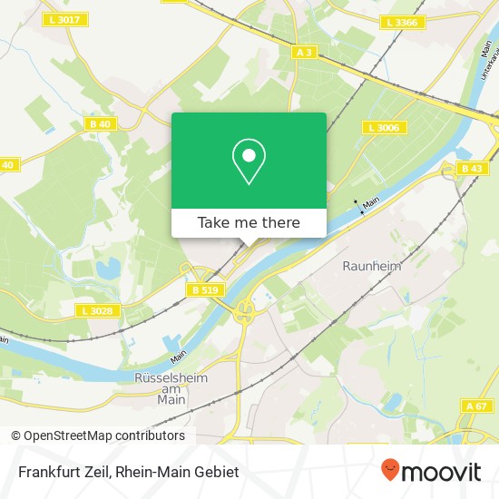 Frankfurt Zeil map