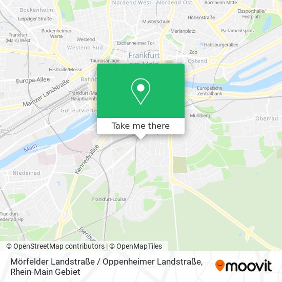 Mörfelder Landstraße / Oppenheimer Landstraße map