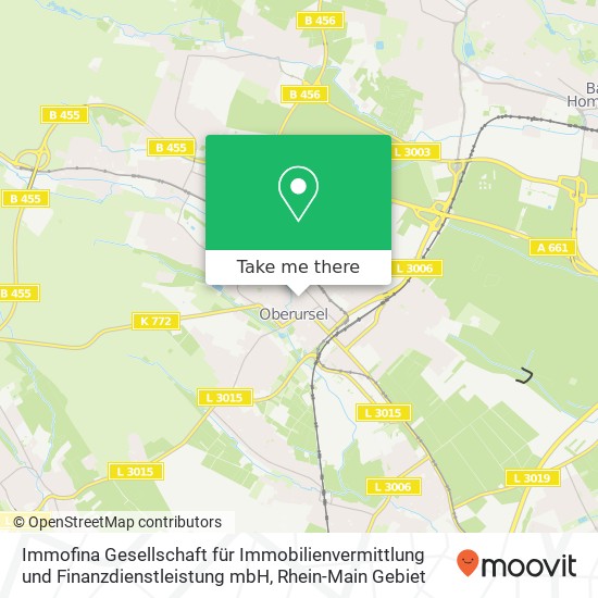 Immofina Gesellschaft für Immobilienvermittlung und Finanzdienstleistung mbH map