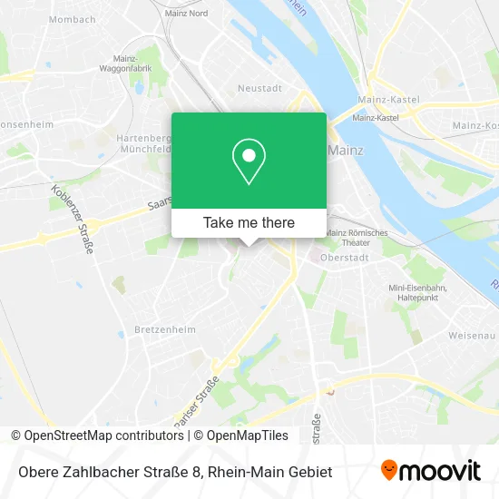 Карта Obere Zahlbacher Straße 8