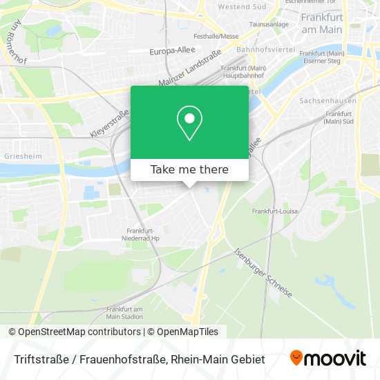 Triftstraße / Frauenhofstraße map