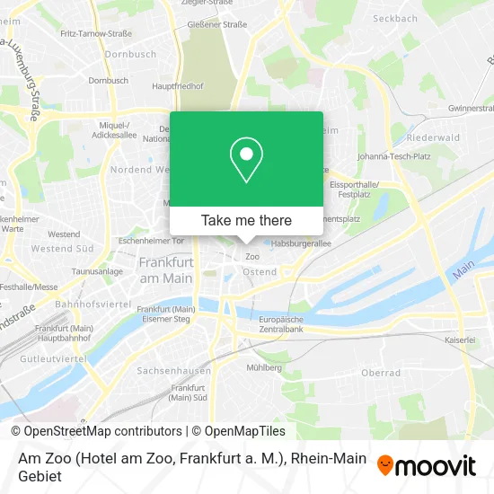 Карта Am Zoo (Hotel am Zoo, Frankfurt a. M.)