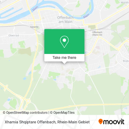 Карта Xhamia Shqiptare Offenbach