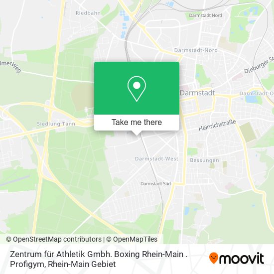 Zentrum für Athletik Gmbh. Boxing Rhein-Main . Profigym map