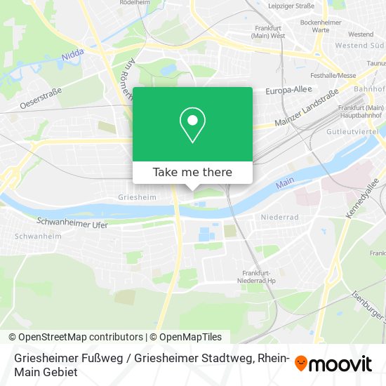 Griesheimer Fußweg / Griesheimer Stadtweg map