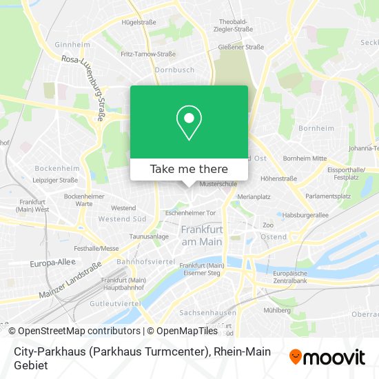 City-Parkhaus (Parkhaus Turmcenter) map