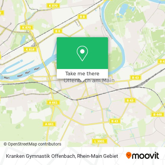 Карта Kranken Gymnastik Offenbach