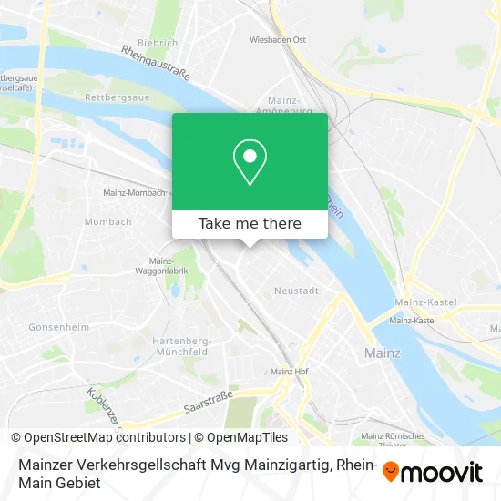 Карта Mainzer Verkehrsgellschaft Mvg Mainzigartig