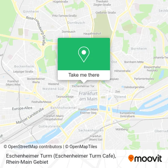 Карта Eschenheimer Turm (Eschenheimer Turm Cafe)