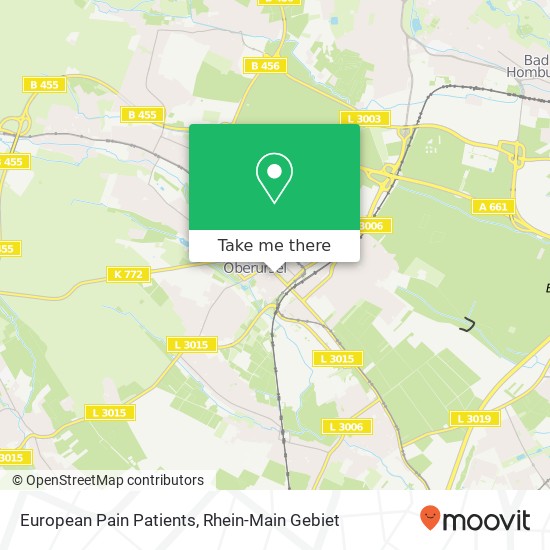 European Pain Patients map