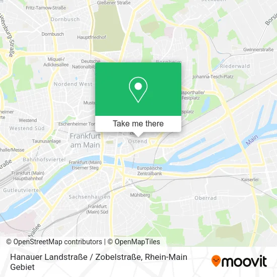 Карта Hanauer Landstraße / Zobelstraße