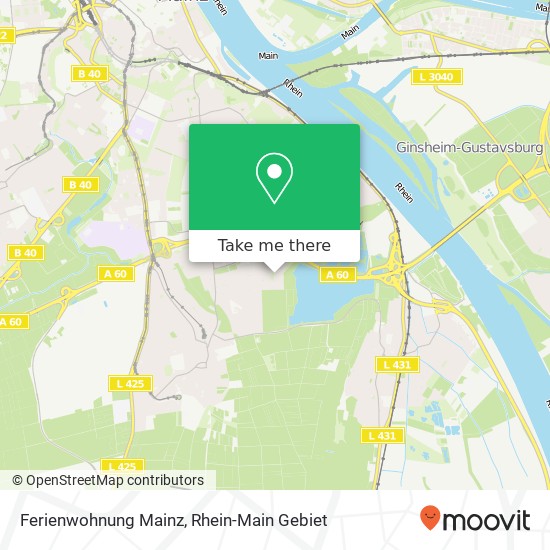 Ferienwohnung Mainz map