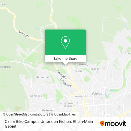 Карта Call a Bike-Campus Unter den Eichen