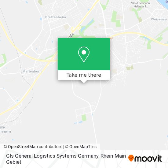 Карта Gls General Logistics Systems Germany