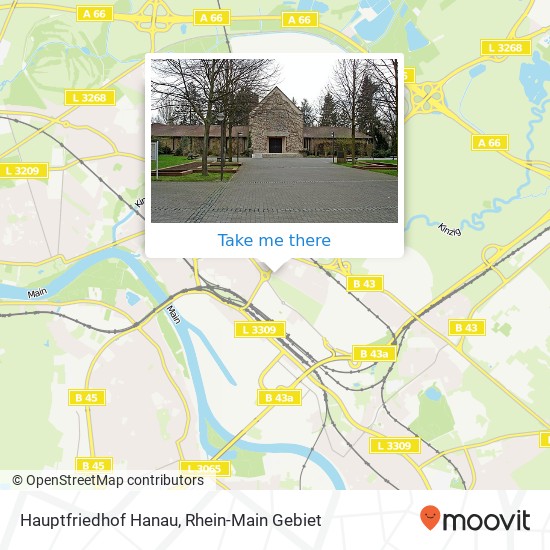 Карта Hauptfriedhof Hanau