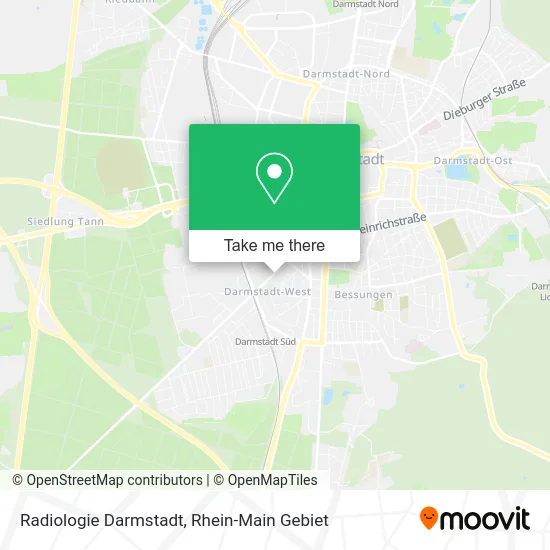 Radiologie Darmstadt map