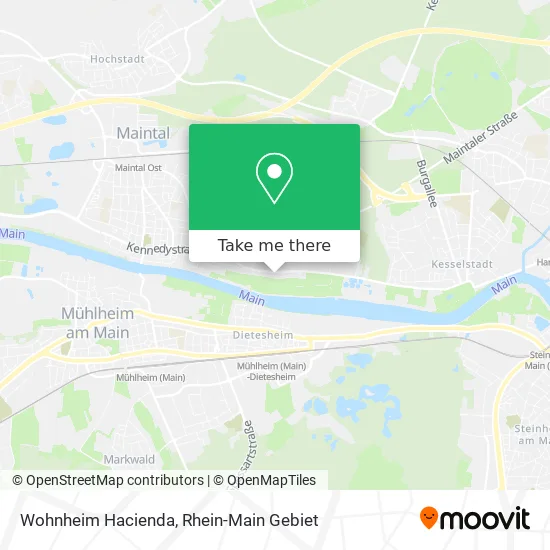 Карта Wohnheim Hacienda