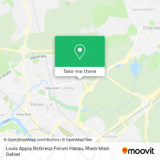 Карта Louis Appia Rotkreuz-Forum Hanau