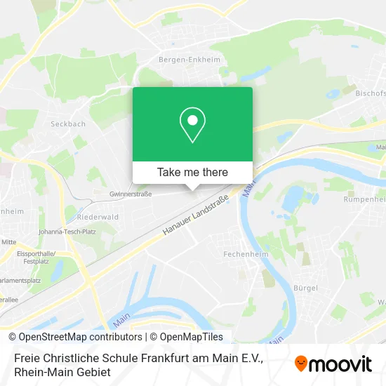 Карта Freie Christliche Schule Frankfurt am Main E.V.