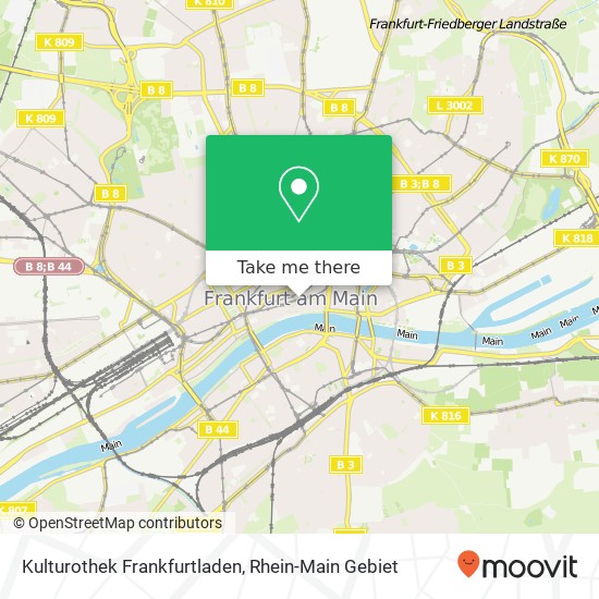 Kulturothek Frankfurtladen map