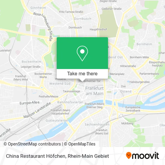 Карта China Restaurant Höfchen