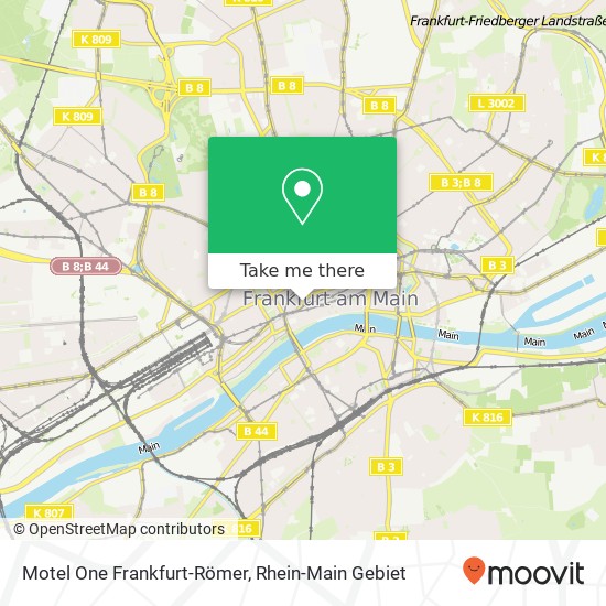 Motel One Frankfurt-Römer map