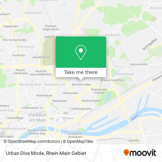 Urban Diva Mode map