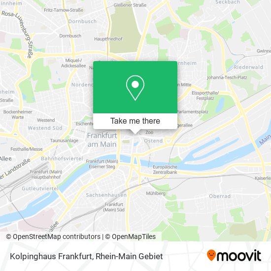 Kolpinghaus Frankfurt map
