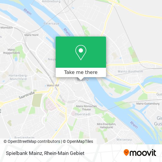 Spielbank Mainz map