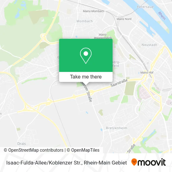 Карта Isaac-Fulda-Allee / Koblenzer Str.