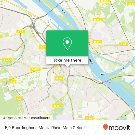 Ej9 Boardinghaus Mainz map