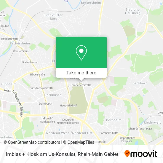 Карта Imbiss + Kiosk am Us-Konsulat