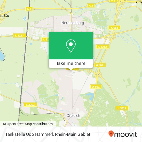 Tankstelle Udo Hammerl map