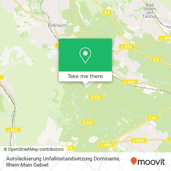 Autolackierung Unfallinstandsetzung Dominante map