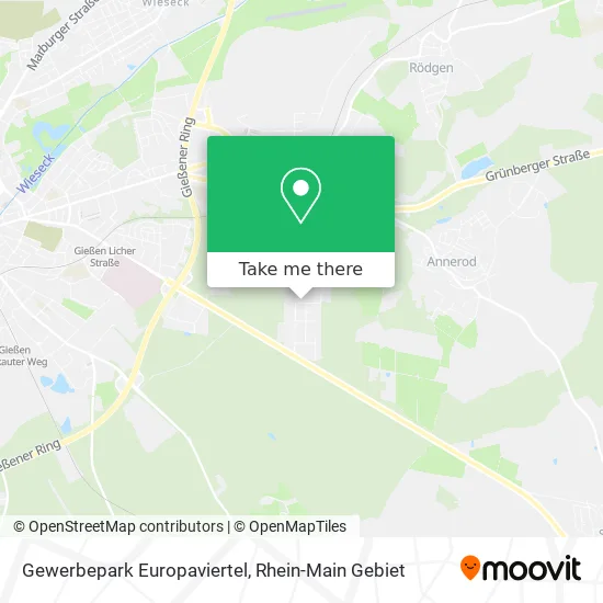 Карта Gewerbepark Europaviertel