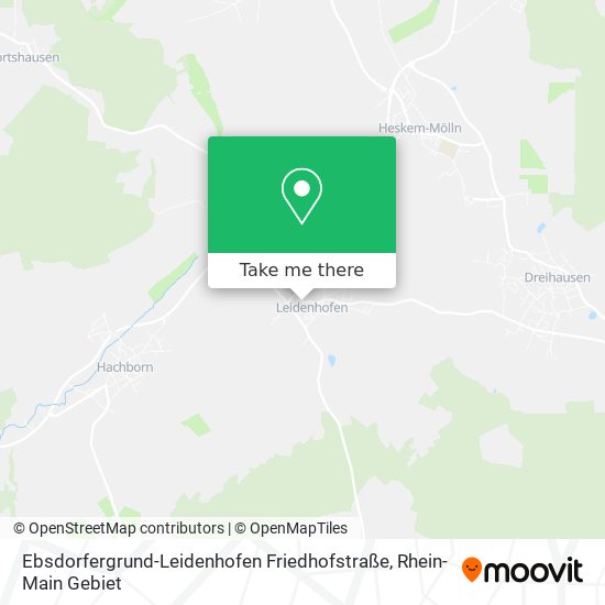 Ebsdorfergrund-Leidenhofen Friedhofstraße map