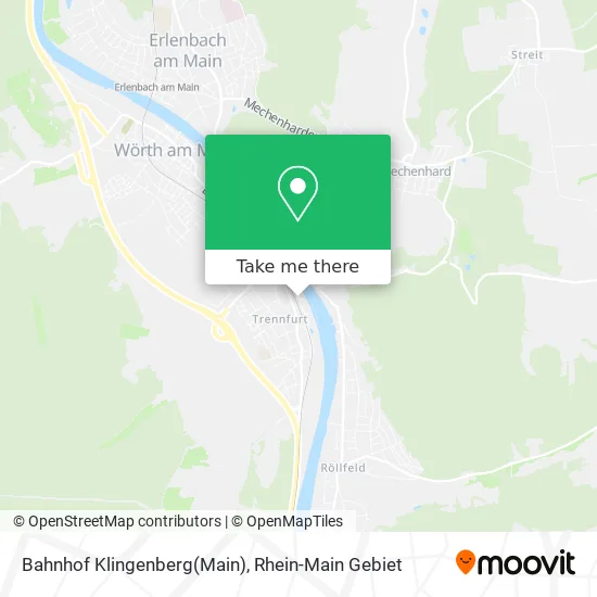 Карта Bahnhof Klingenberg(Main)