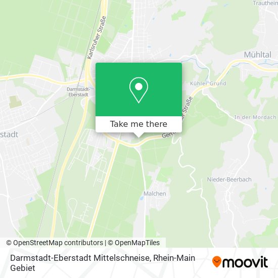 Darmstadt-Eberstadt Mittelschneise map