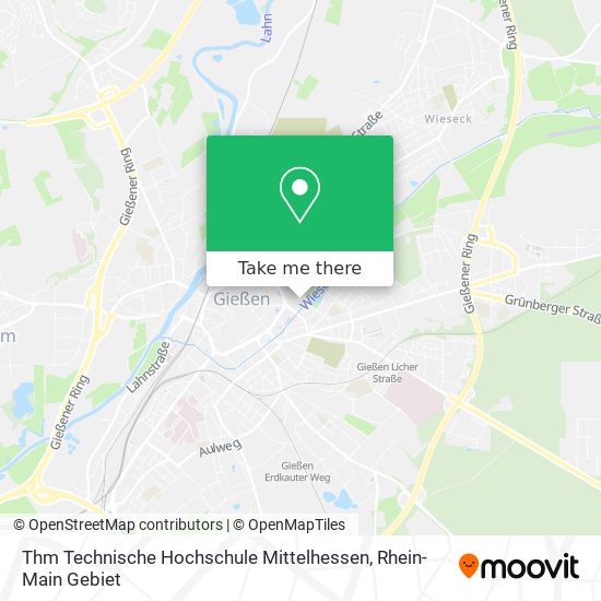 Thm Technische Hochschule Mittelhessen map