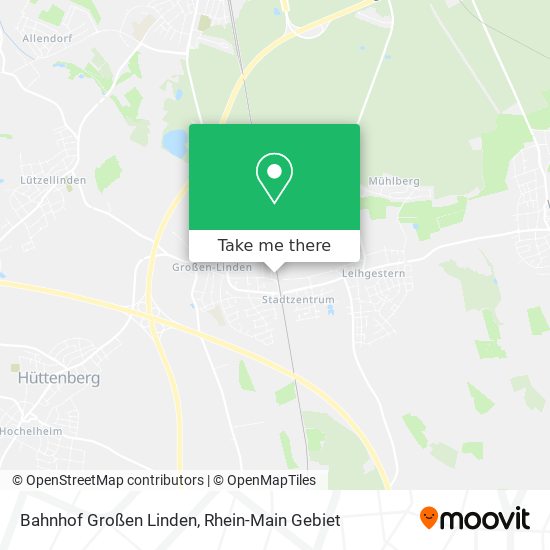 Bahnhof Großen Linden map