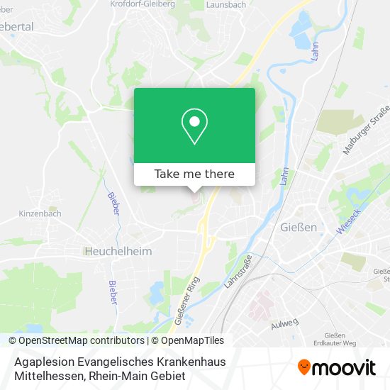 Agaplesion Evangelisches Krankenhaus Mittelhessen map