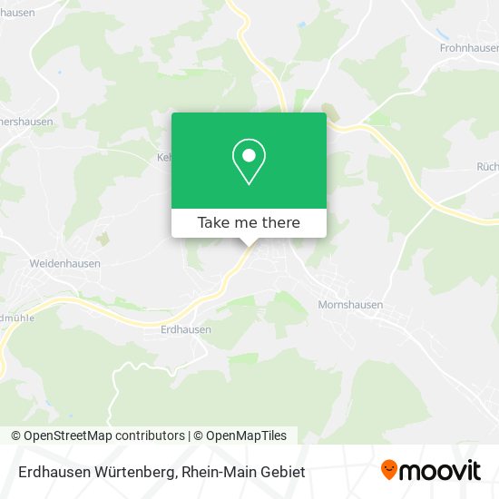 Erdhausen Würtenberg map