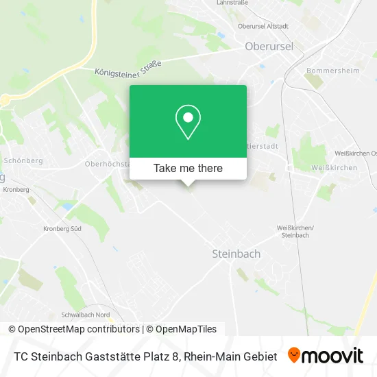 Карта TC Steinbach Gaststätte Platz 8