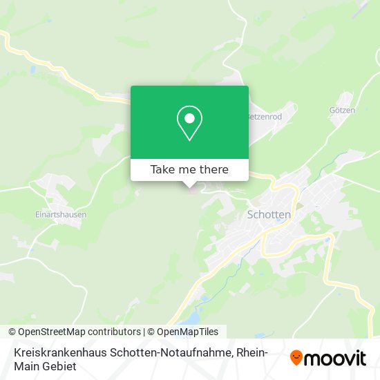 Kreiskrankenhaus Schotten-Notaufnahme map