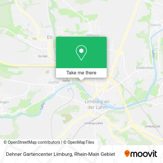 Карта Dehner Gartencenter Limburg