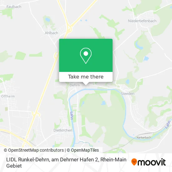 Карта LIDL Runkel-Dehrn, am Dehrner Hafen 2
