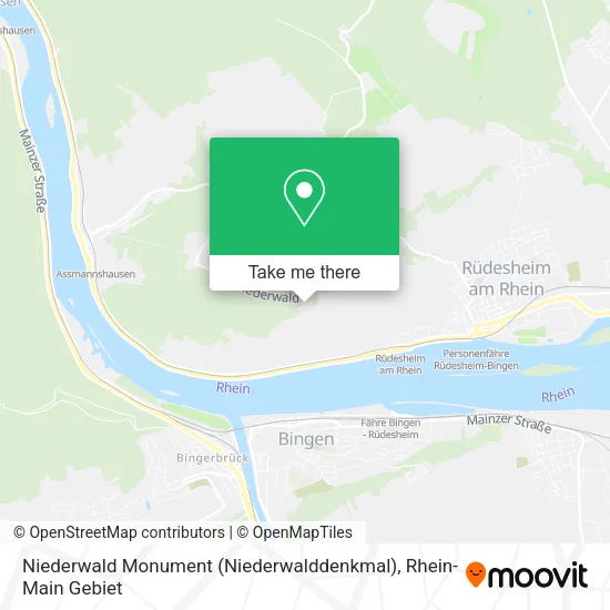 Карта Niederwald Monument (Niederwalddenkmal)